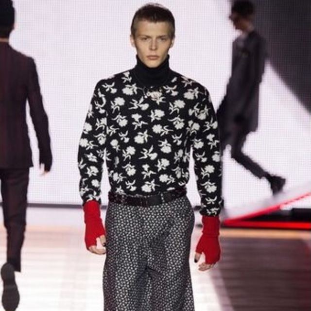 dior  homme 16aw 薔薇 ニット