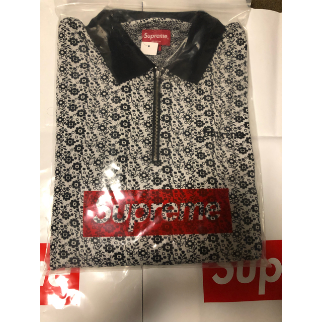 supreme  floral jacquard zip poloトップス