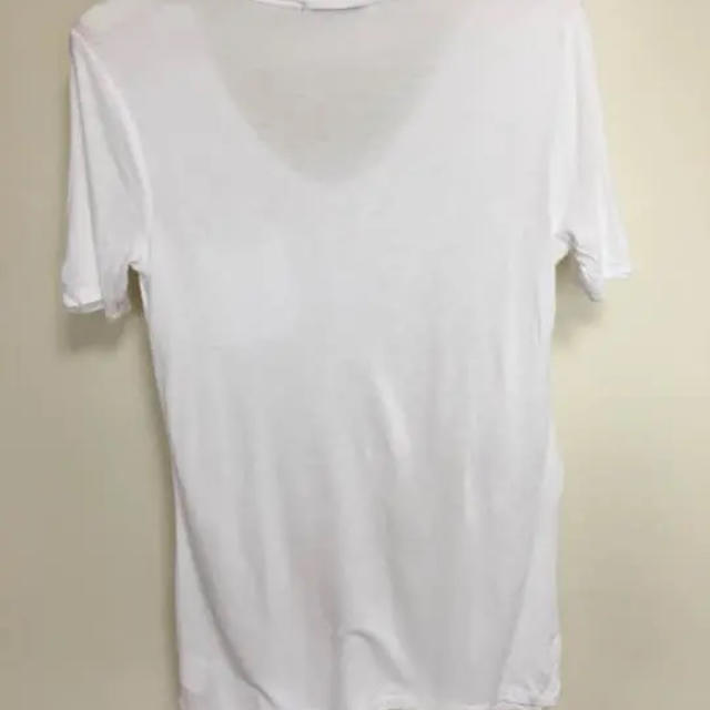 Alexander Wang(アレキサンダーワン)のT by Alexander wang Tシャツ VネックポケT ホワイト xs レディースのトップス(Tシャツ(半袖/袖なし))の商品写真