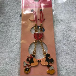 ディズニー(Disney)のディズニーペアストラップ✨1260円ミッキーミニーハート✨キーホルダー(キャラクターグッズ)