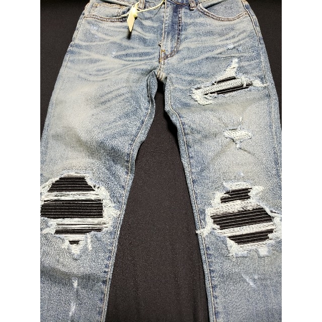 AMIRI 18ss MX1 アミリ デニム レザーパッチ LEATHER