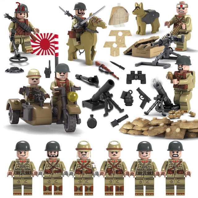 LEGO互換品 日本軍 日本兵&装備セット☆ エンタメ/ホビーのフィギュア(ミリタリー)の商品写真