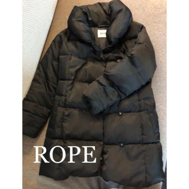 ROPE’(ロペ)のROPE ダウン ブラック ダウンジャケット 38 レディースのジャケット/アウター(ダウンジャケット)の商品写真