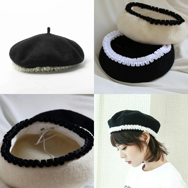 w closet(ダブルクローゼット)のLOLITA FRILL BERET.

 レディースの帽子(ハンチング/ベレー帽)の商品写真
