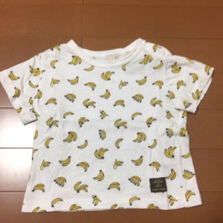 プティマイン(petit main)のpetit main  バナナプリントTシャツ 90(Tシャツ/カットソー)