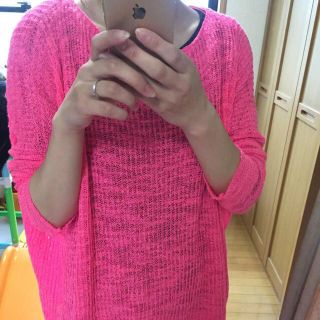 ザラ(ZARA)のzara ピンクニット(ニット/セーター)