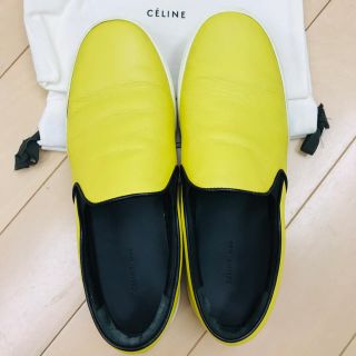 セリーヌ(celine)のCELINE セリーヌ スリッポン イエロー サイズ39.5(スリッポン/モカシン)