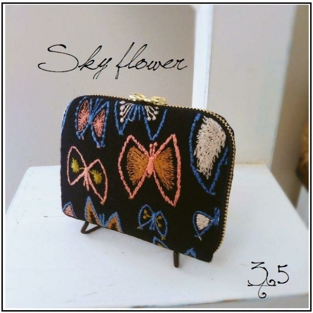 【専用❸❺】⚮̈ sky flower∞navy・multi◆画像ご確認用