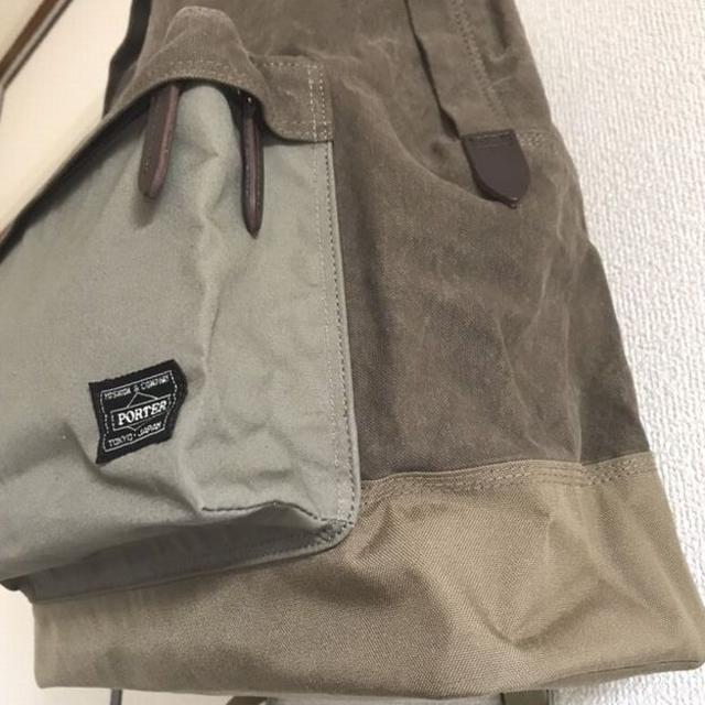 PORTER(ポーター)の【週末限定値下げ】 【未使用品！】PORTER リュック　ベージュ　カーキ メンズのバッグ(バッグパック/リュック)の商品写真