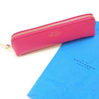 スマイソン(Smythson)の【新品】Smythson スマイソン パナマ ペンケース フューシャ ピンク(ペンケース/筆箱)