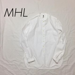 マーガレットハウエル MHL /  スタンダードカラーシャツ グレー