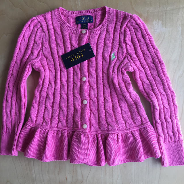 Ralph Lauren(ラルフローレン)のラルフローレン ペプラム ニット セーター キッズ/ベビー/マタニティのキッズ服女の子用(90cm~)(ニット)の商品写真