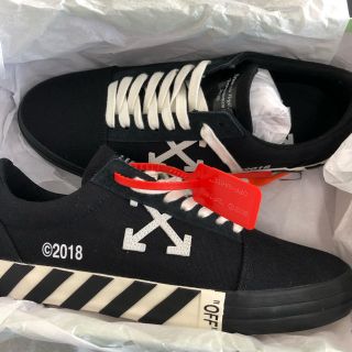 オフホワイト(OFF-WHITE)の29cm OFF WHITE VULCANISED STRIPED LOW(スニーカー)