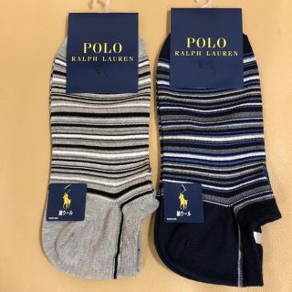 ポロラルフローレン(POLO RALPH LAUREN)の新品 メンズ POLO ポロラルフローレン 人気 綿毛スニーカーソックス2足(ソックス)