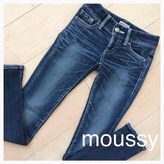 マウジー(moussy)のマウジー♡デニムスキニー♡美品♡24(デニム/ジーンズ)