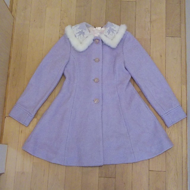 LIZ LISA(リズリサ)のLIZ LISA　薄紫コート レディースのジャケット/アウター(ロングコート)の商品写真