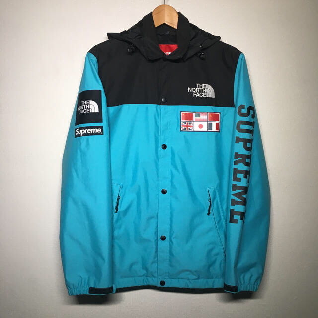 supreme North face teal コーチジャケット/アウター