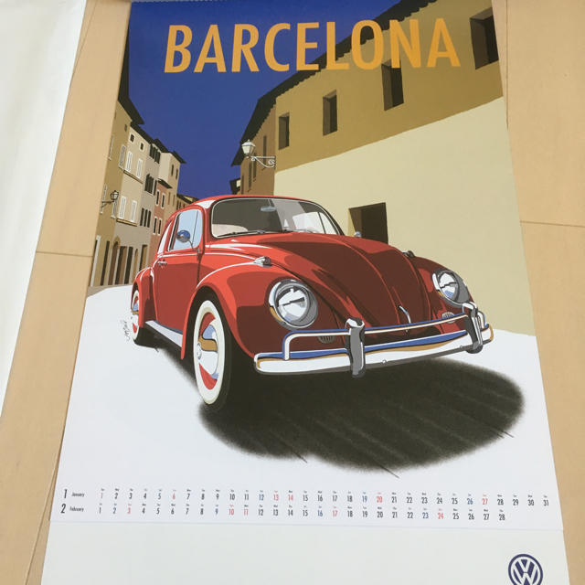 Volkswagen(フォルクスワーゲン)のフォルクスワーゲン カレンダー インテリア/住まい/日用品の文房具(カレンダー/スケジュール)の商品写真
