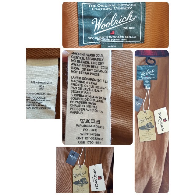 WOOLRICH(ウールリッチ)の【取置き中】USED品 アバクロンビー別注ウールリッチ ピーコート Mサイズ メンズのジャケット/アウター(ピーコート)の商品写真