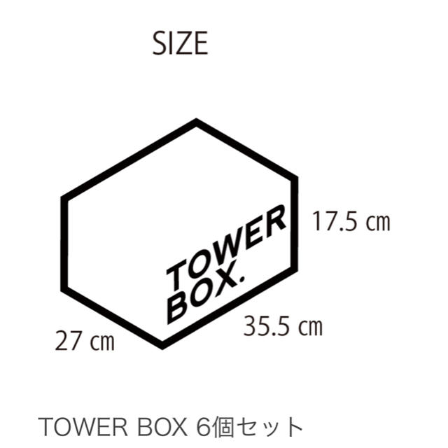 UNDEFEATED(アンディフィーテッド)のtower box インテリア/住まい/日用品の収納家具(ケース/ボックス)の商品写真