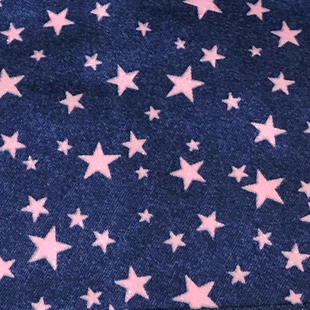 157 ピンク色星柄 レッスンバック 手提げバック 手提げ袋 ラメ入り ハンドメイドのキッズ/ベビー(バッグ/レッスンバッグ)の商品写真