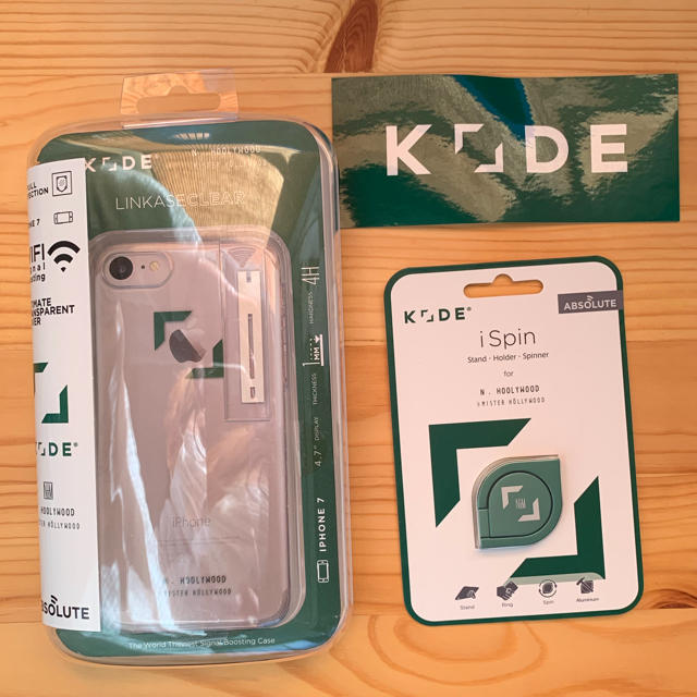 N.HOOLYWOOD(エヌハリウッド)のN.HOOLYWOOD×KODE限定コラボiPhoneケース スマホリング スマホ/家電/カメラのスマホアクセサリー(iPhoneケース)の商品写真