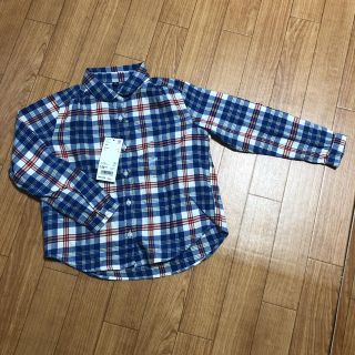 ユニクロ(UNIQLO)のユニクロ フランネルシャツ(長袖)120(ブラウス)