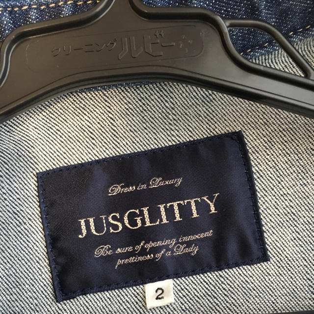 JUSGLITTY(ジャスグリッティー)のジャスグリッティＧジャン レディースのジャケット/アウター(Gジャン/デニムジャケット)の商品写真