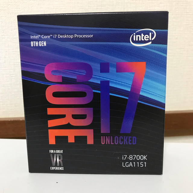 Intel Core i7 8700K BOX　新品未開封PC/タブレット