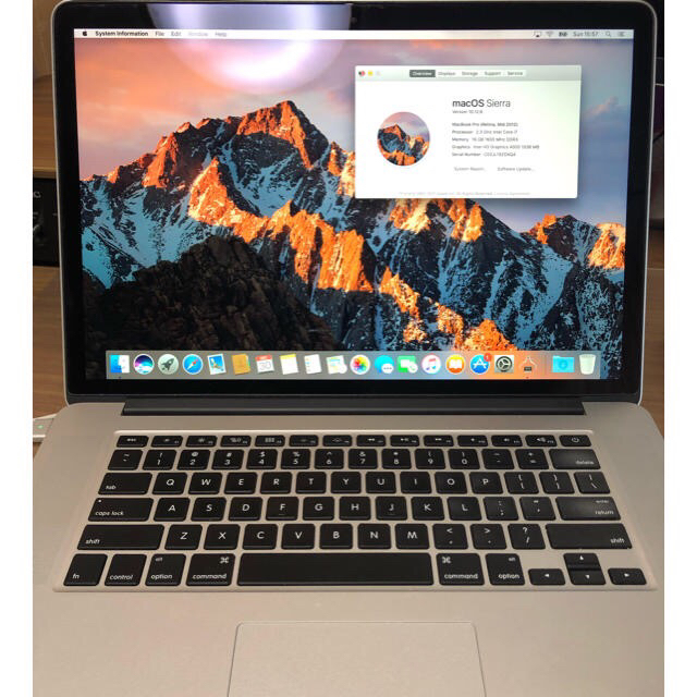 MacBook Pro 15 inch Mid2012 英字キーボード