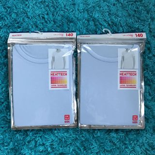 ユニクロ(UNIQLO)のUNIQLO ヒートテック 水色(アンダーシャツ/防寒インナー)