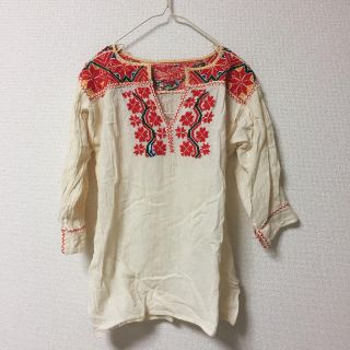 flower 刺繍ブラウス MADE IN MEXICO(シャツ/ブラウス(長袖/七分))