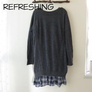 ジャーナルスタンダード(JOURNAL STANDARD)のREFRESHING リフレッシング　ニット ワンピース(ひざ丈ワンピース)