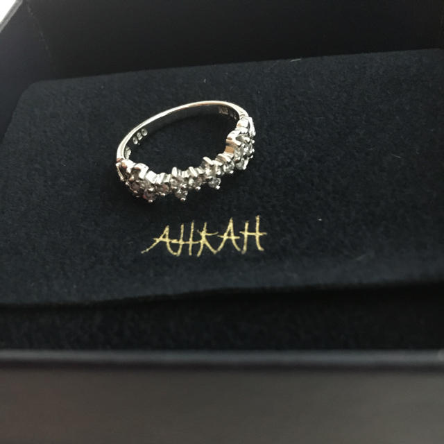 AHKAH - ♡AHKAH♡マドンナリング ホワイトゴールドk18の通販 by AHKAH - ♡AHKAH♡マドンナリング ホワイトゴールドk18の通販 by