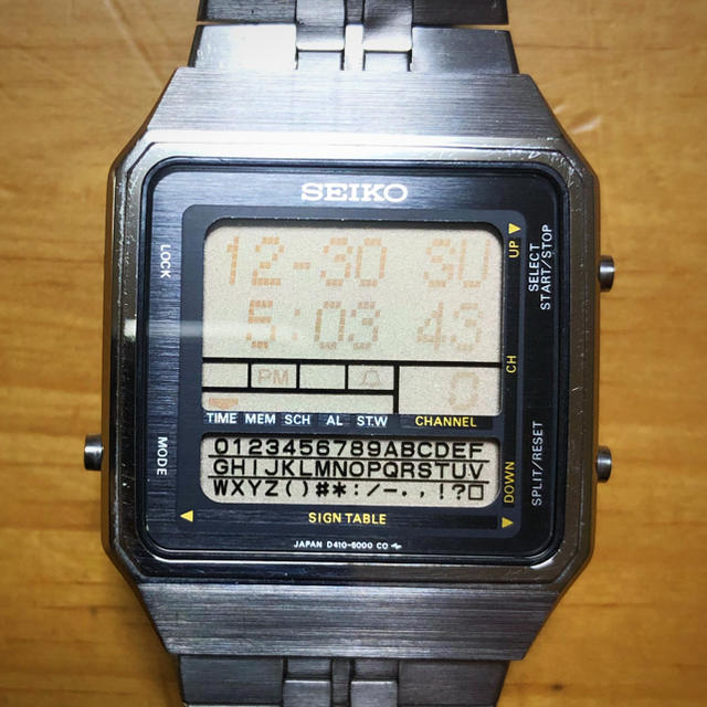SEIKO - SEIKO 80s デジタル 腕時計 D410-5000 レターメモ の通販 by