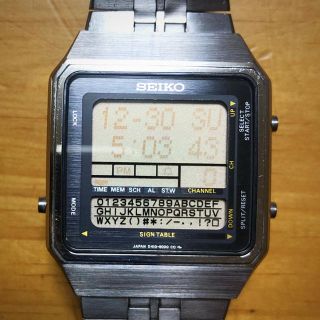 セイコー(SEIKO)のSEIKO 80s デジタル 腕時計 D410-5000  レターメモ (腕時計(デジタル))