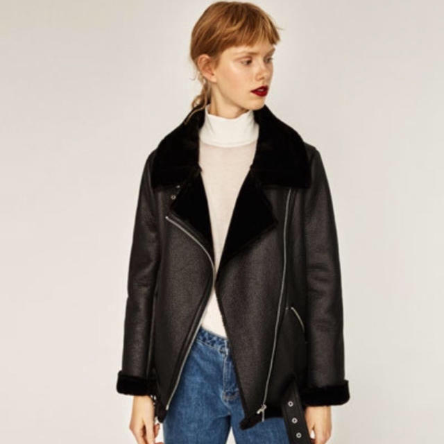 zara フェイクムートン ライダース 安価 ワタナベ 40.0%割引 www.gold