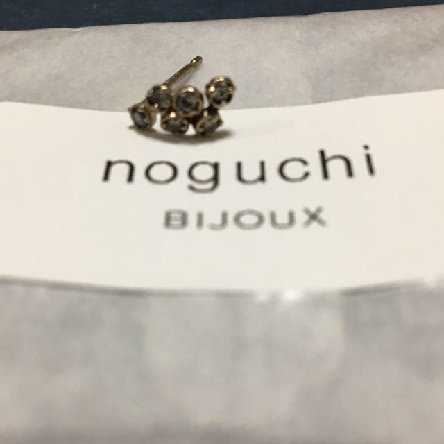 noguchi k WG グレーダイヤ6p 片耳ピアス