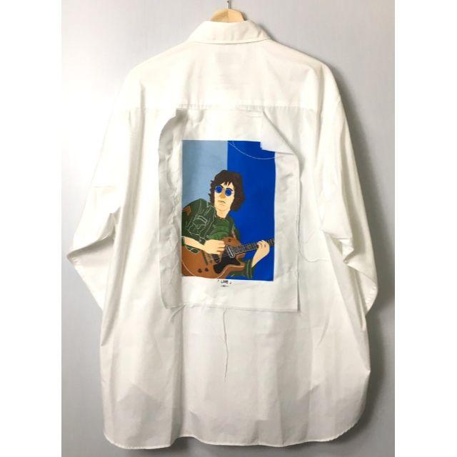 【H】激レア◆美品◆ミヤギヒデタカ リメイク イラストシャツ 長袖 白 2