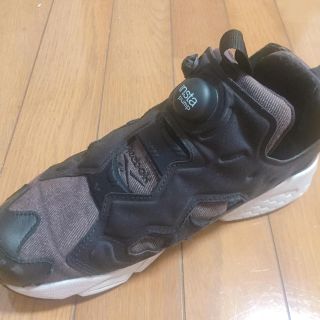 リーボック(Reebok)のReebok ポンプヒューリー ブラック×ブラックデニム(スニーカー)