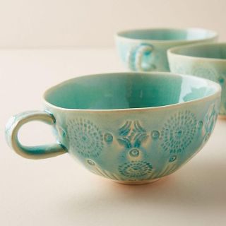 アンソロポロジー(Anthropologie)の新品☆ アンソロポロジー オールドハバナ マグ ミントグリーン(グラス/カップ)