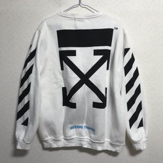 裏毛 オフホワイト Off-White レプリカ  クルーネック スウェット(パーカー)