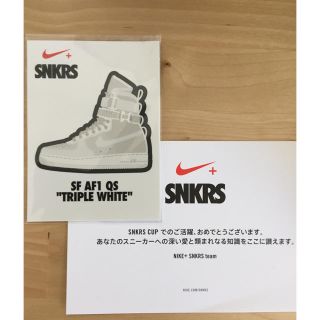 ナイキ(NIKE)の込み レア Nike SNKRS ステッカー(ノベルティグッズ)