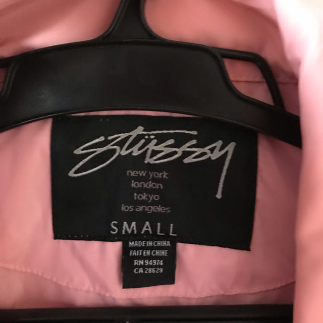 STUSSY(ステューシー)の3月11日購入 スズ様専用 stussy コーチジャケット ピンク レディースのジャケット/アウター(その他)の商品写真
