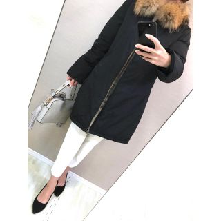 ユナイテッドアローズ(UNITED ARROWS)の【美品】定価34,000円♡ユナイテッドアローズ♡ サイズ40 ラクーンファー (ダウンコート)