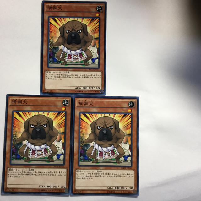 遊戯王 遊戯王 横綱犬3枚セットの通販 By 山尾 Shop 全ての商品は即購入可能です ユウギオウならラクマ