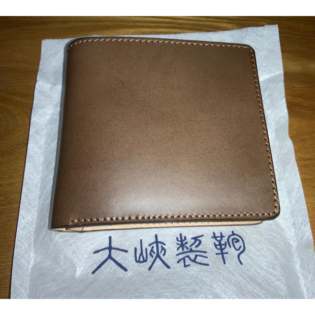 【ほぼ新品】大峽製鞄 （オオバセイホウ）二つ折り財布