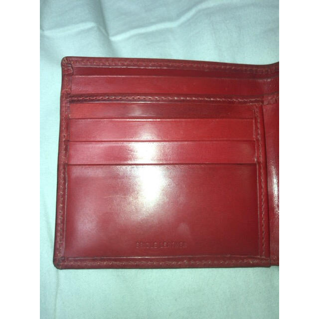 WHITEHOUSE COX(ホワイトハウスコックス)のホワイトハウスコックス　WHC　２つ折り財布　赤(使用感あり) メンズのファッション小物(折り財布)の商品写真