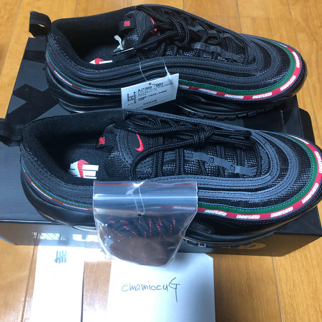 送料無料 NIKE AIR MAX 97 OG UNDEFEATED ブラック