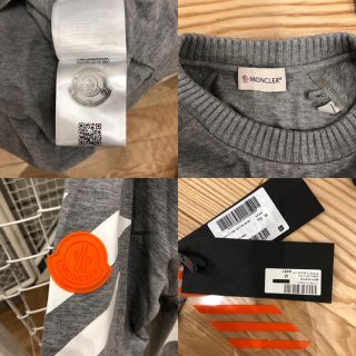 SALE モンクレール✖️off-white コラボ裏起毛スウェット